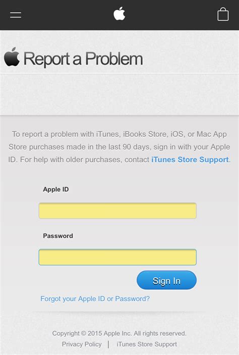 reportaproblem.apple.com|apple refund report a problem.